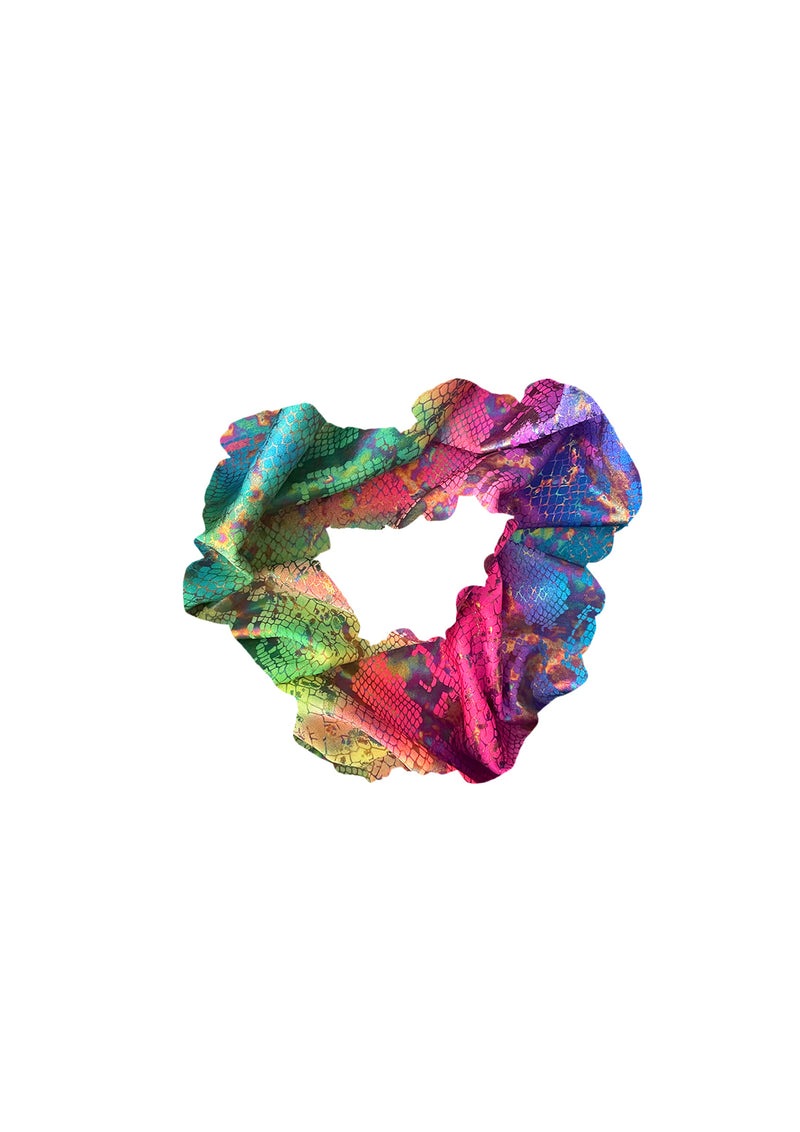 SCRUNCHIE (oversized multi color snake print)