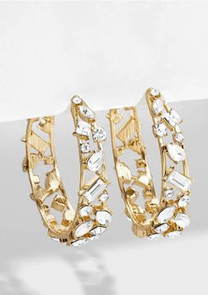18K gold plated sterling silver earrings
