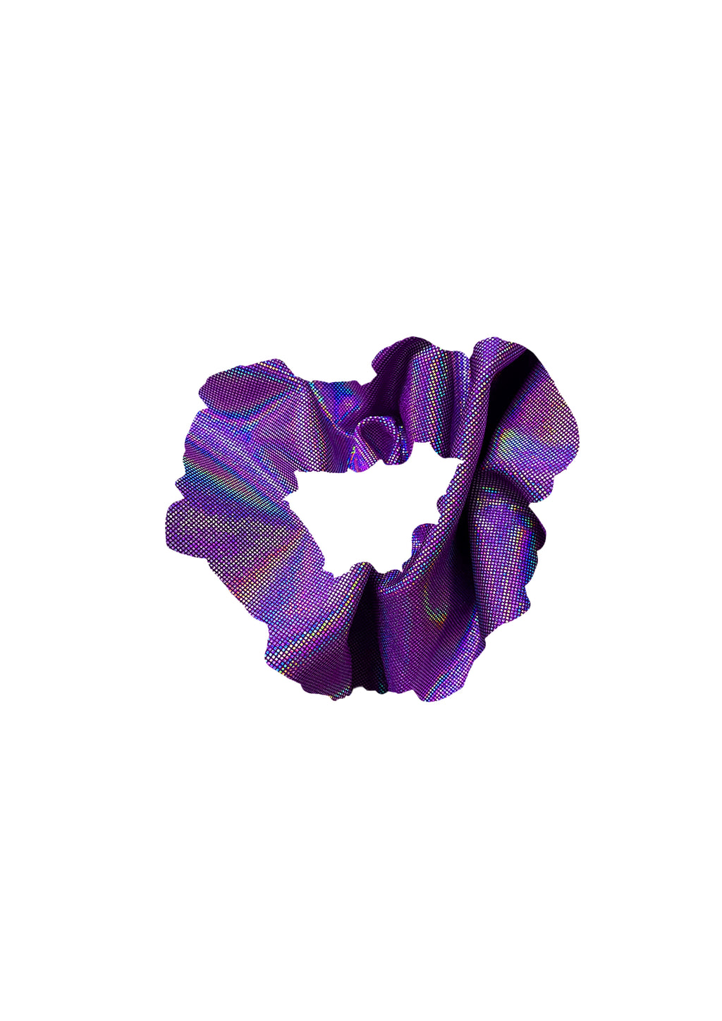 SCRUNCHIE (metallic purple)